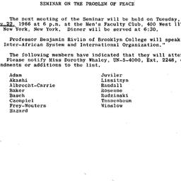 Announcements, 1996-02-22. ...