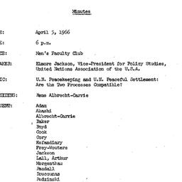 Minutes, 1966-04-05. The Pr...