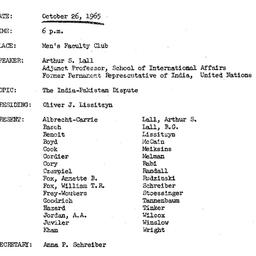 Minutes, 1965-10-26. The Pr...