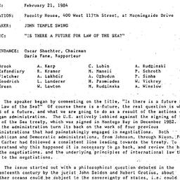 Minutes, 1984-02-21. The Pr...