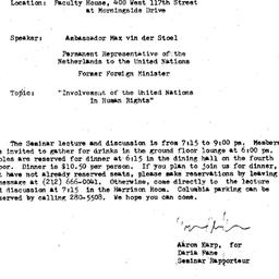 Announcements, 1984-01-31. ...
