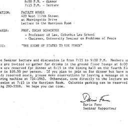 Announcements, 1984-04-10. ...