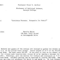 Announcements, 1987-03-03. ...