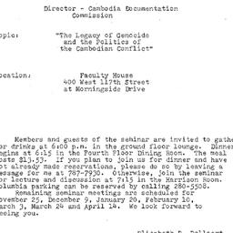 Announcements, 1986-10-28. ...