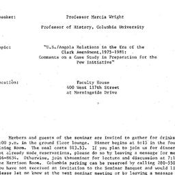 Announcements, 1987-04-21. ...