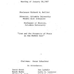 Minutes, 1987-01-20. The Pr...