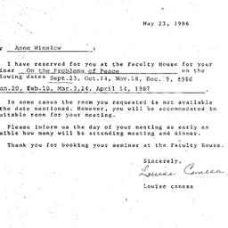 Correspondence, 1987-05-23....