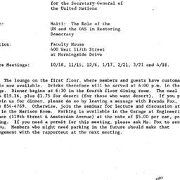 Announcements, 1994-10-18. ...
