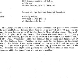Announcements, 1994-09-27. ...
