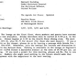 Announcements, 1995-01-17. ...