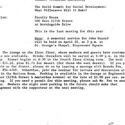 Announcements, 1995-04-18. ...