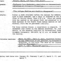 Announcements, 1981-03-17. ...