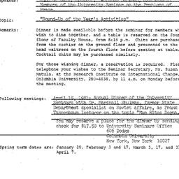 Announcements, 1981-04-07. ...