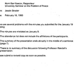 Correspondence, 1993-02-16....