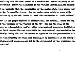 Speaker's notes, 1961-1...
