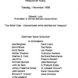 Minutes, 1988-11-01. The Pr...