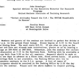 Announcements, 1988-10-11. ...