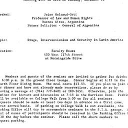 Announcements, 1988-11-22. ...
