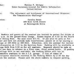 Announcements, 1988-09-27. ...