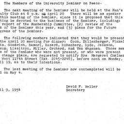 Minutes, 1954-04-06. The Pr...