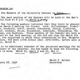 Minutes, 1954-02-23. The Pr...