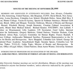 Minutes, 1999-09-28. The Pr...