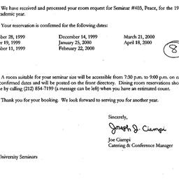 Correspondence, 2000-06-28....