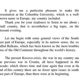 Speaker's paper, 1999-0...