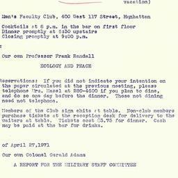 Announcements, 1971-04-13. ...