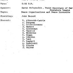 Minutes, 1971-01-12. The Pr...