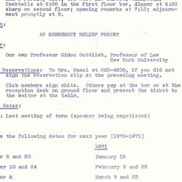 Announcements, 1971-04-28. ...