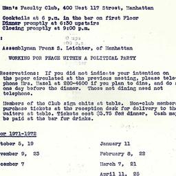 Announcements, 1971-05-11. ...