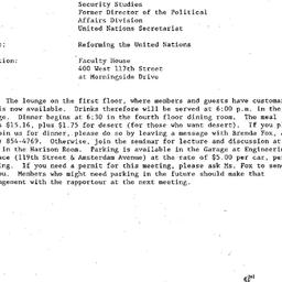 Announcements, 1995-09-19. ...