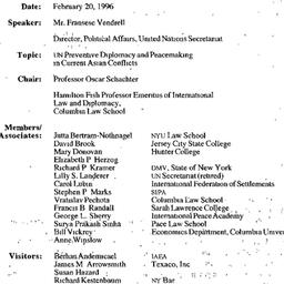 Minutes, 1996-02-20. The Pr...
