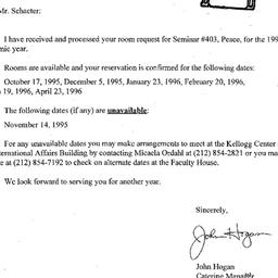 Correspondence, 1996-07-28....