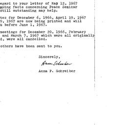 Correspondence, 1967-05-15....