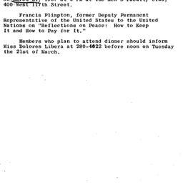 Announcements, 1967-03-21. ...