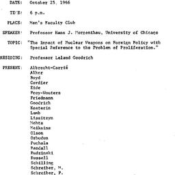 Minutes, 1966-10-25. The Pr...