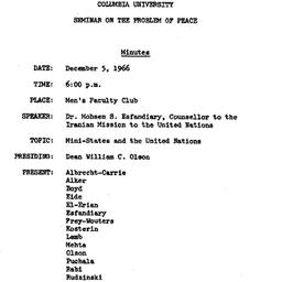 Minutes, 1966-12-05. The Pr...