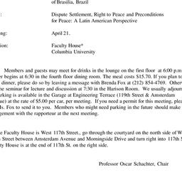 Announcements, 1998-04-21. ...