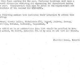Announcements, 1959-04-21. ...