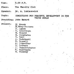 Minutes, 1972-04-25. The Pr...