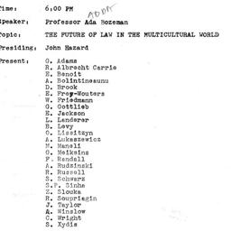 Minutes, 1971-10-05. The Pr...