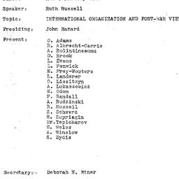 Minutes, 1971-10-19. The Pr...