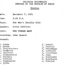 Minutes, 1971-12-07. The Pr...