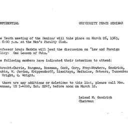 Announcements, 1963-02-26. ...