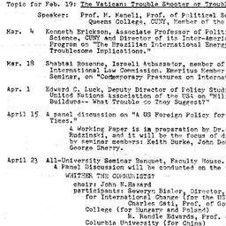 Announcements, 1980-02-05. ...