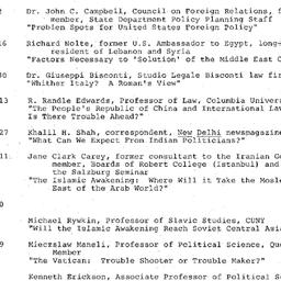 Schedules, The Problem of P...