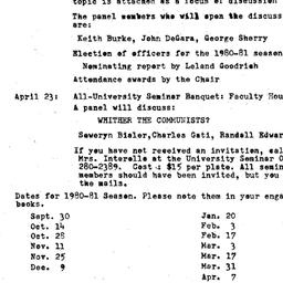 Announcements, 1980-04-15. ...