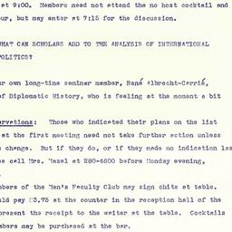 Announcements, 1969-10-21. ...